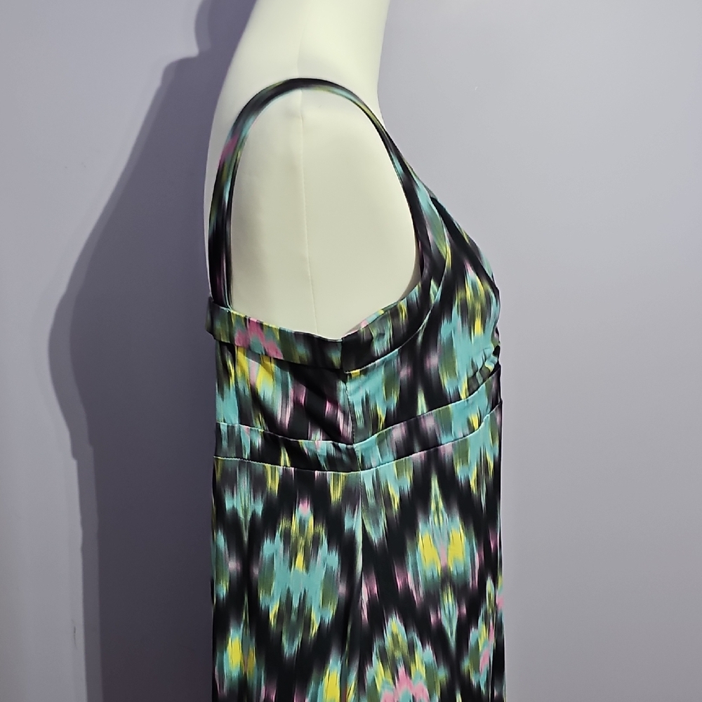 Tehama Multi Color Sleeveless Midi Sundress With Cutout Back in Size L - Picture 4 of 7
